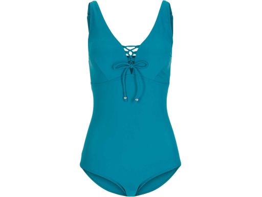 B.P.C kostium kąpielowy sznurowanie w dekolcie turkusowy ^48