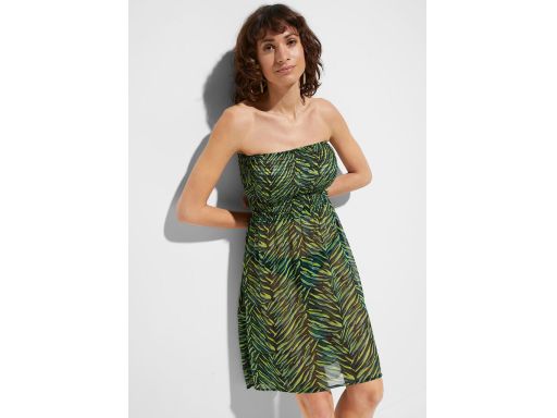 B.P.C sukienka plażowa asymetryczna we wzory 50.
