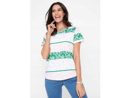 B.P.C t-shirt we wzory damski 40/42.