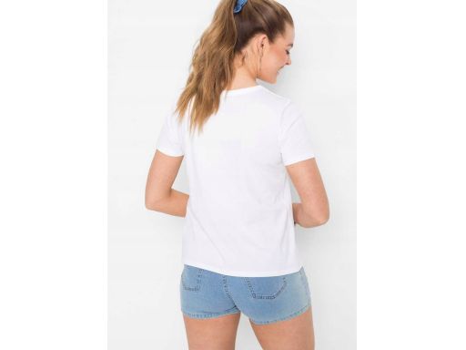 *B.P.C t-shirt biały z wiązaniem 32/34.
