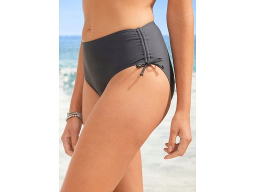 B.P.C bikini bustier turkusowe w kwiaty i szare figi ^42