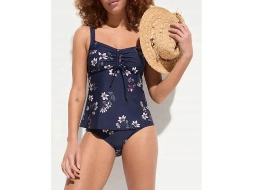 B.P.C Tankini granatowy we wzory ^40