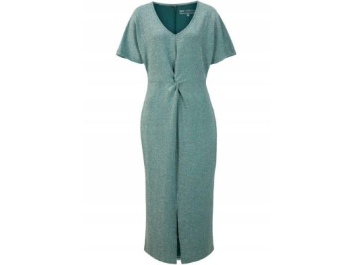 AF7931 sukienka midi brokatowa zieleń r.36/38