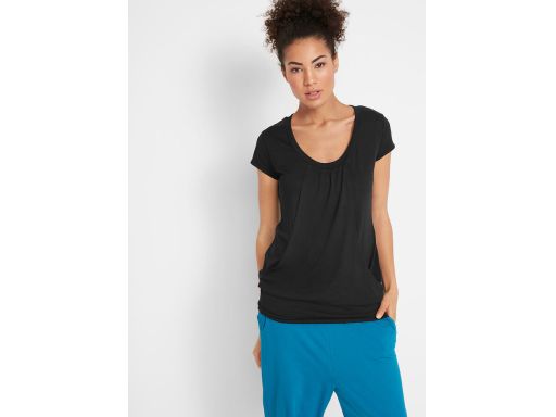 B.P.C t-shirt sportowy czarny dłuższy 32/34.