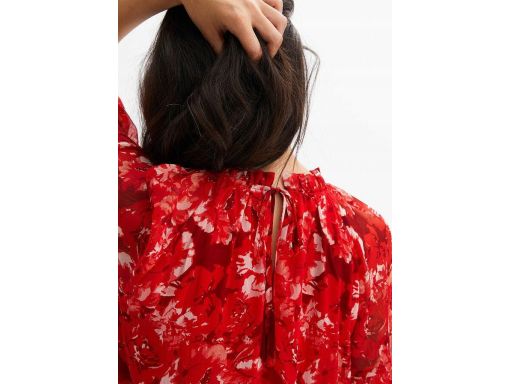 B.P.C. szyfonowa sukienka z nadrukiem r.36