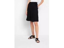 B.P.C lniane bermudy czarne szerokie r.46