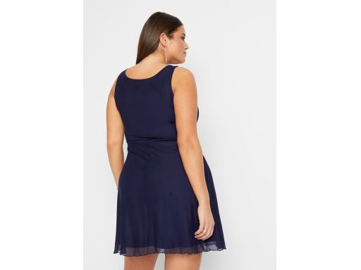 B.P.C sukienka granatowa z siateczki 42.