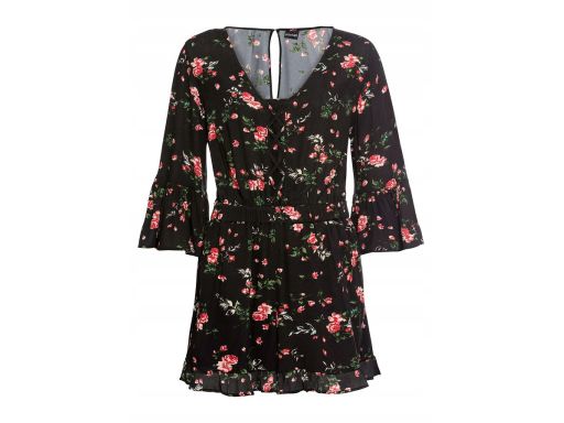 B.P.C kombinezon z wiskozy w kwiatki ^38