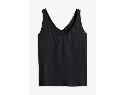 B.P.C czarny top z bawełny organicznej ^32/34