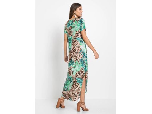 B.P.C długa sukienka letnia we wzory 36/38.