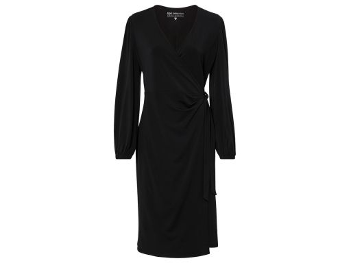 B.P.C sukienka czarna kopertowa midi ^36/38