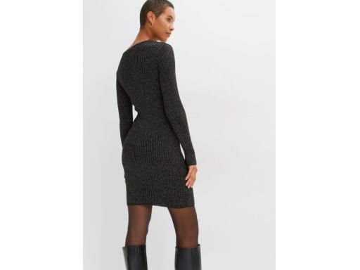 B.P.C sukienka dzianinowa ze złotą nitką ^36/38