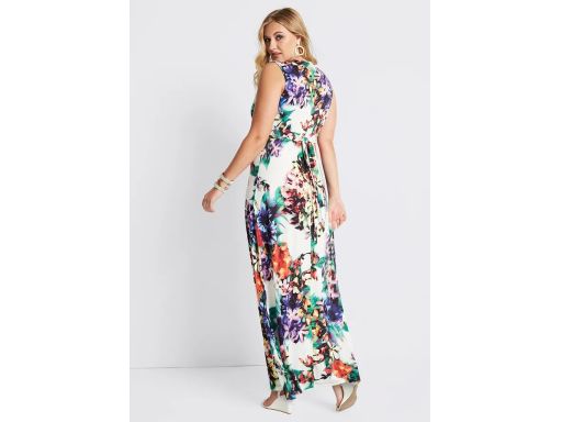 B.P.C długa sukienka letnia we wzory 36/38.