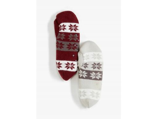 B.P.C. 2-pak skarpety antypoślizgowa podeszwa ocieplane r.39-42