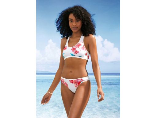 B.P.C bikini bustier z figami białe ^38
