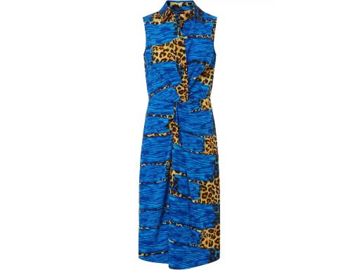 B.P.C sukienka midi z efektem założenia kopertowego z nadrukiem 46.