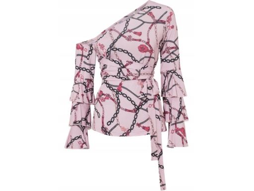 B.P.C bluzka wzorzysta na jedno ramię r.36/38