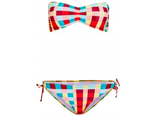 B.P.C bikini z kolorowym wzorem bandeau r.40