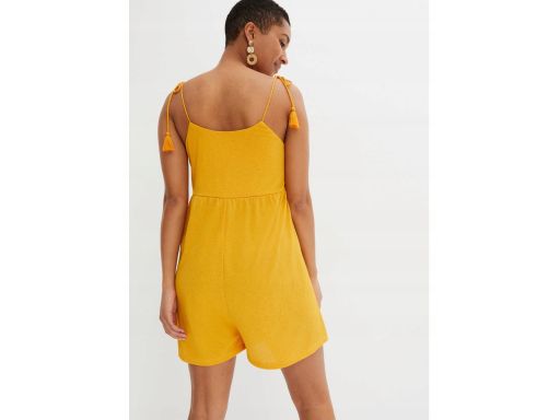 B.P.C kombinezon dżersejowy żółty letni szorty 44/46.