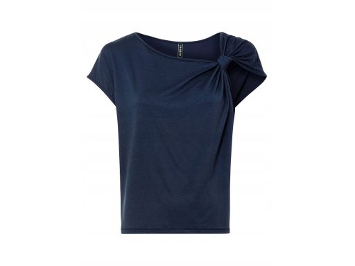 B.P.C t-shirt granatowy asymetryczny r.36/38