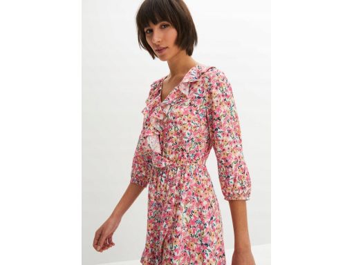 B.P.C kopertowa sukienka w kwiaty r.44