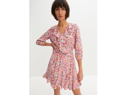 B.P.C kopertowa sukienka w kwiaty r.44