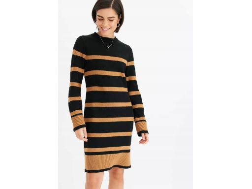 B.P.C dzianinowa sukienka ołówkowa w paski ^36/38