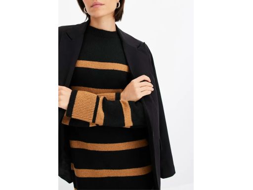 B.P.C dzianinowa sukienka ołówkowa w paski ^36/38