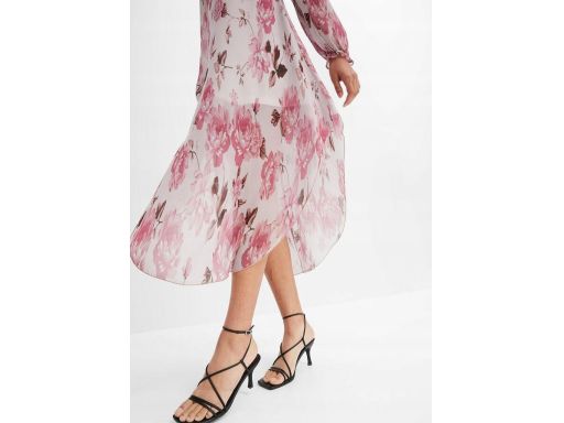 B.P.C sukienka szyfonowa z nadrukiem kobieca 38.