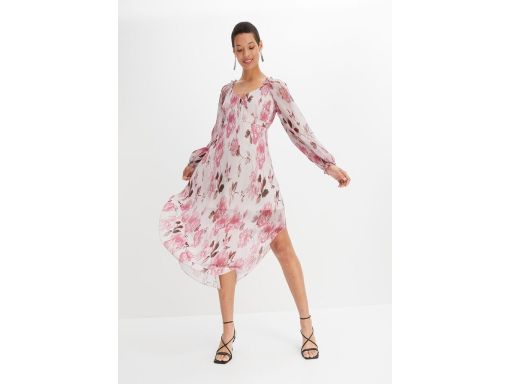 B.P.C sukienka szyfonowa z nadrukiem kobieca 38.