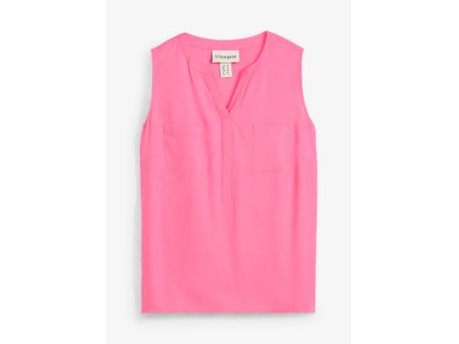 B.P.C bluzka bez rękawów top różowy z wiskozy ^38
