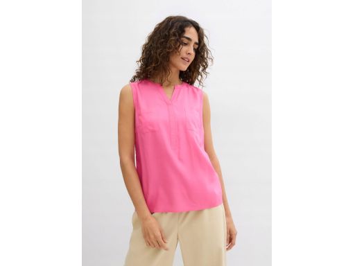 B.P.C bluzka bez rękawów top różowy z wiskozy ^38