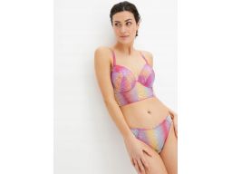 B.P.C biustonosz bralette przedłużony-top z fiszbinami kolorowy ^95B