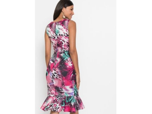 B.P.C sukienka ołówkowa z nadrukiem r.36/38