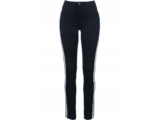 B.P.C czarne spodnie ze wstawką ^38