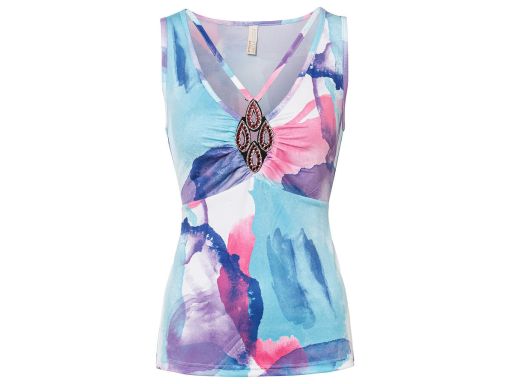 B.P.C kolorowy top z ozdobną aplikacją ^40/42