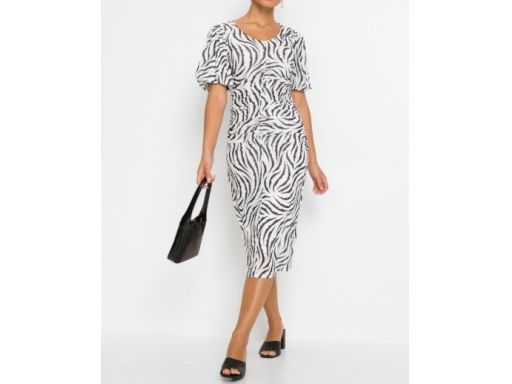 B.P.C sukienka siateczkowa midi wzory r.40/42