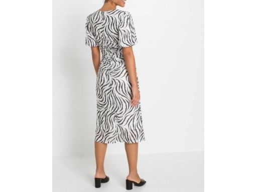 B.P.C sukienka siateczkowa midi wzory r.40/42