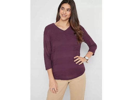 Bonprix bluzka strukturalna fiolet r.36/38