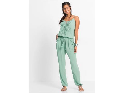 B.P.C kombinezon zielony pastelowy z koronką ^48