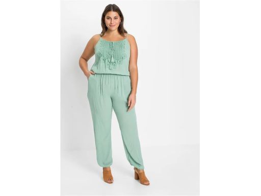 B.P.C kombinezon zielony pastelowy z koronką ^48