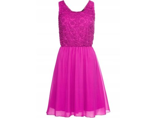 B.P.C sukienka fioletowa z koronką r.40