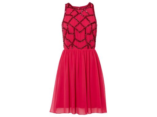 B.P.C sukienka z aplikacją różowa ^42