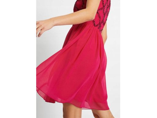B.P.C sukienka z aplikacją różowa ^42