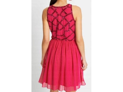 B.P.C sukienka z aplikacją różowa ^42