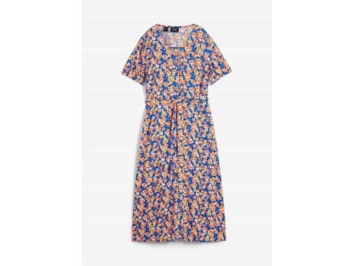 B.P.C sukienka midi z guzikami kolorowa w kwiatuszki 50.