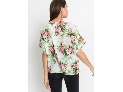 B.P.C bluzka wielokolorowa w kwiaty zielona 40.