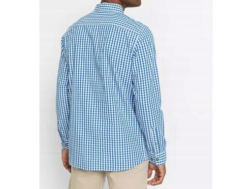 B.P.C męska koszula ludowa w kratkę z haftem 49/50.