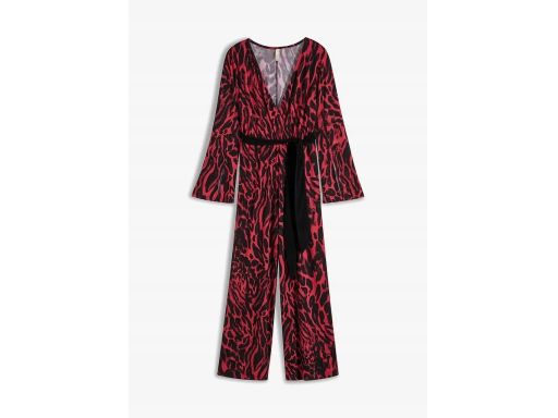 B.P.C kombinezon w cętki z wiązaniem w pasie ^36/38