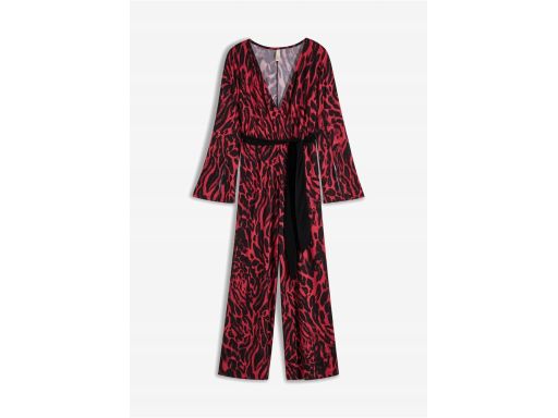 B.P.C kombinezon w cętki z wiązaniem w pasie ^36/38